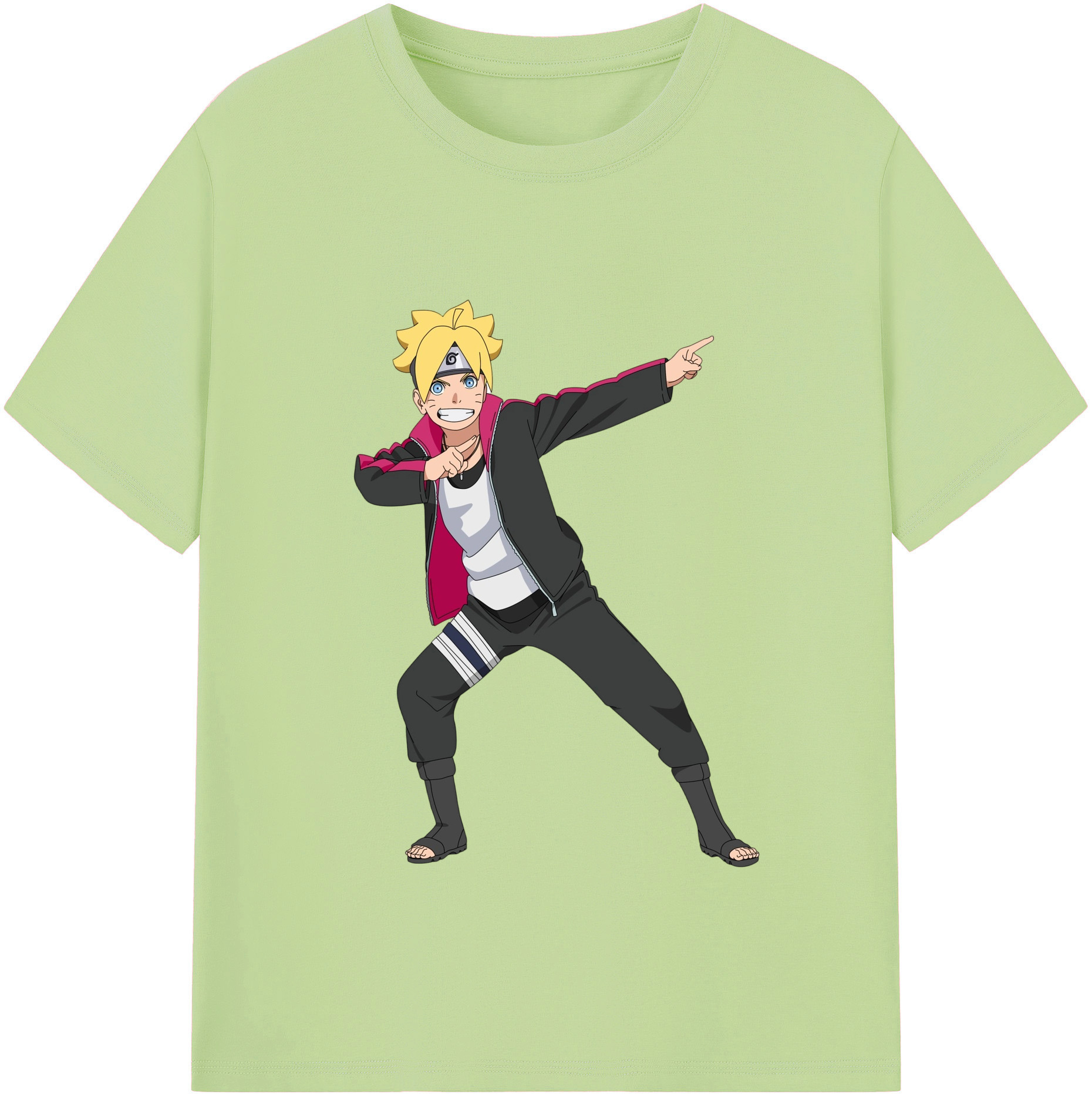 （画像用） NARUTO -ナルト- うずまき ボルト Uzumaki Boruto 綿100％半袖Tシャツ（フロントプリント）